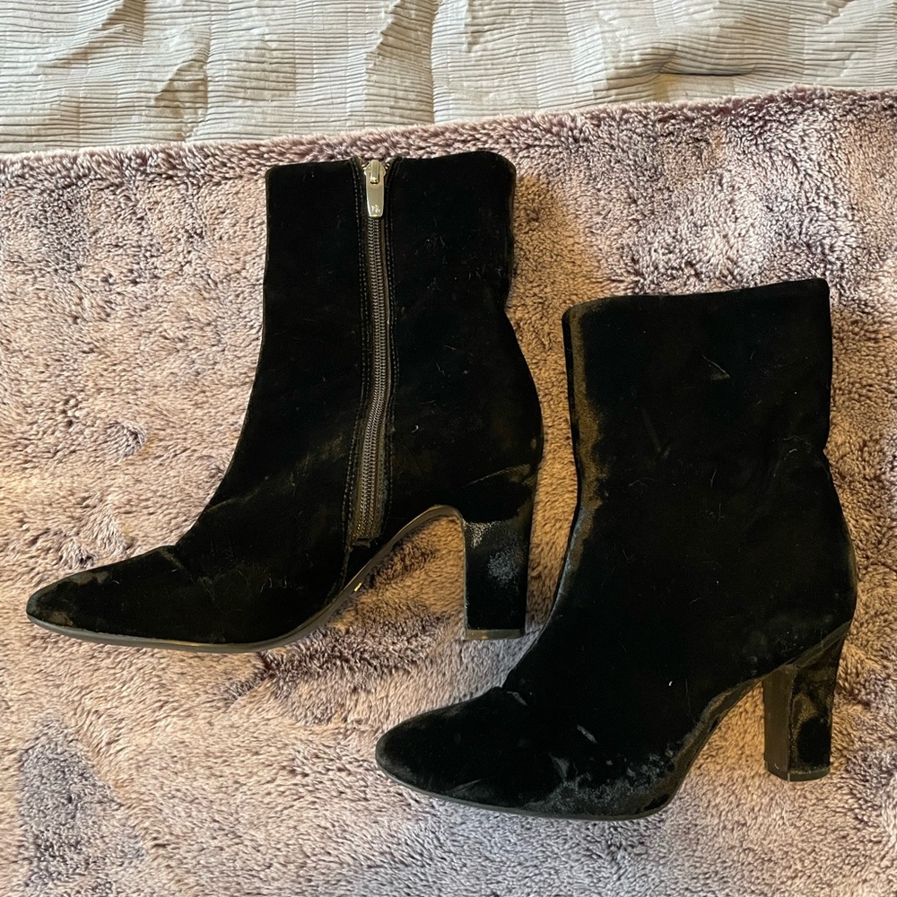 Ralph Lauren Velvet Ankle Boots